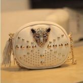Bolsa com strass Leopardo