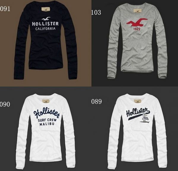 Camiseta manga longa Hollister