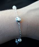 Pulseira de Prata Bolinhas 925