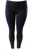 Calça Legging Montaria com Zíper Preta